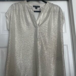 INC International Concepts Metallic Knit Top